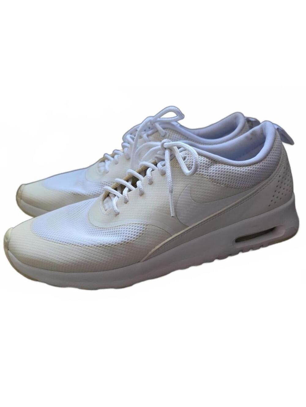Nike Air Max Thea Triple White Running Shoes Size 9.5 US